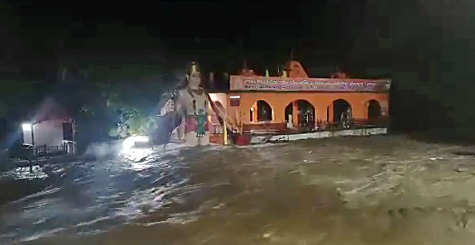 देहरादून में भारी बारिश से टपकेश्वर महादेव मंदिर में जलभराव