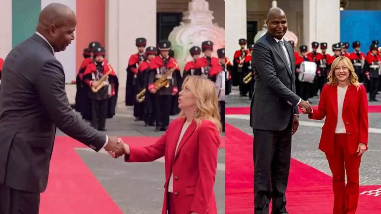 जॉर्जिया मेलोनी का राष्ट्रपति चैपो से मिला अनोखा रिएक्शन हुआ वायरल