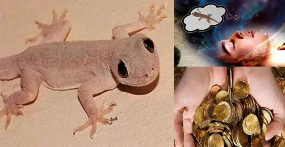 छिपकली के गिरने और सपने में दिखने के संकेत