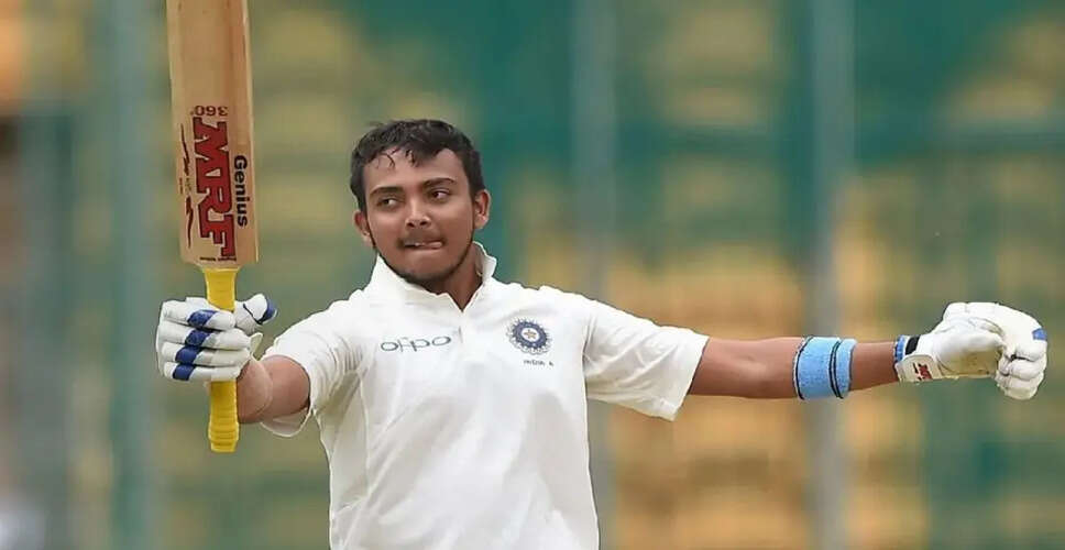 पृथ्वी शॉ ने मुंबई क्रिकेट एसोसिएशन से लिया NOC, नई टीम में शामिल होंगे
