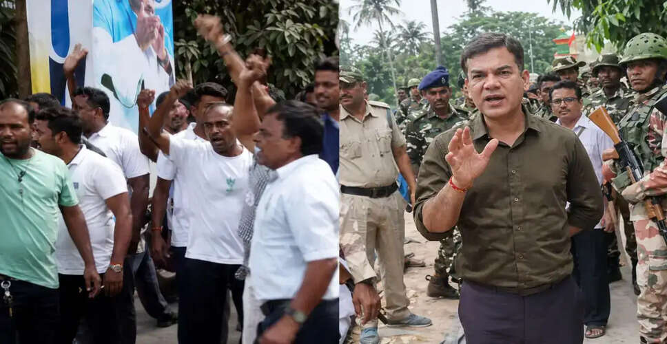 पश्चिम बंगाल में चुनावी विवाद: TMC कार्यकर्ताओं का प्रदर्शन