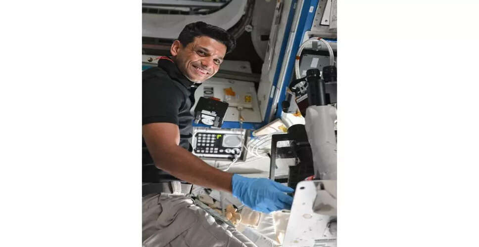 भारतीय अंतरिक्ष यात्री ने अंतरराष्ट्रीय अंतरिक्ष स्टेशन पर माइक्रोएल्गी पर प्रयोग किए