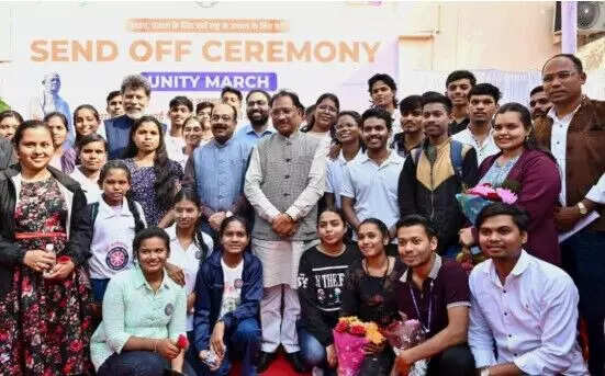 छत्तीसगढ़ के युवाओं की राष्ट्रीय पदयात्रा: सरदार पटेल की 150वीं जयंती पर यात्रा