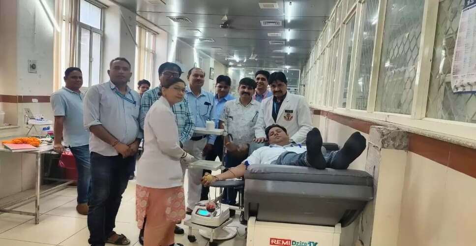 राजस्थान में नर्स नेता मनोज दुब्बी ने जन्मदिवस पर 26वीं बार किया रक्तदान