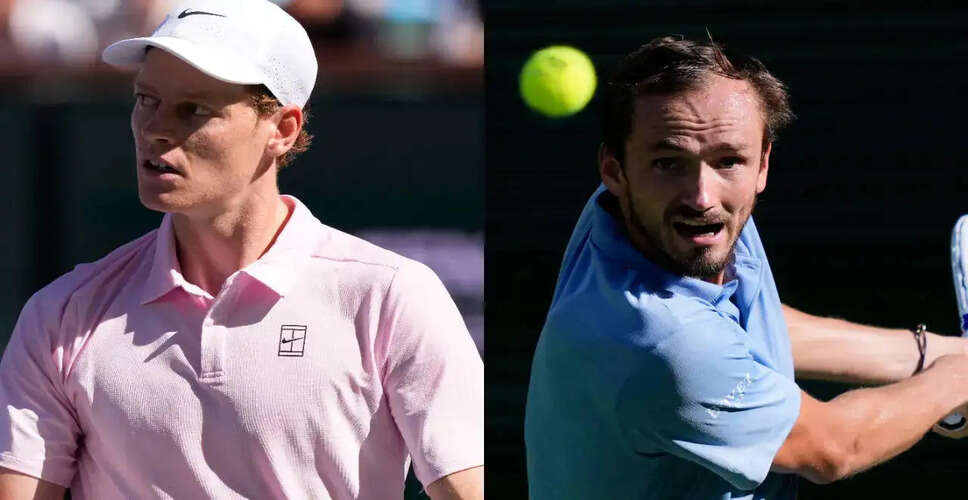 ATP इंडियन वेल्स फाइनल: सिन्नर बनाम मेदवेदेव की रोमांचक टक्कर