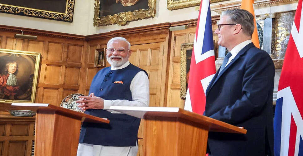 भारत और ब्रिटेन के बीच ऐतिहासिक व्यापार समझौता: पीएम मोदी की यात्रा का महत्व