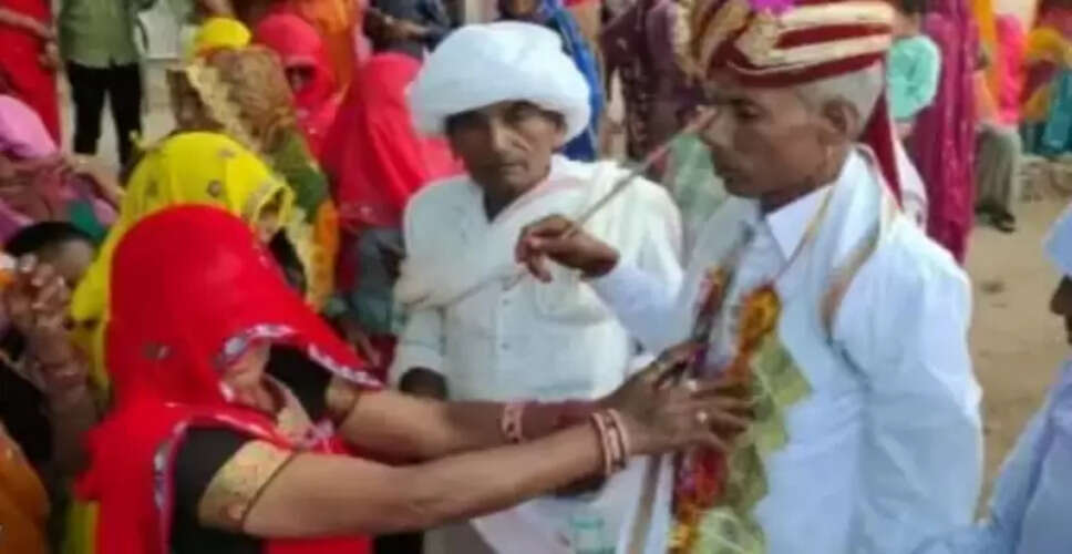 राजस्थान में अनोखी शादी: 55 वर्षीय दूल्हा और 25 वर्षीय दुल्हन की कहानी