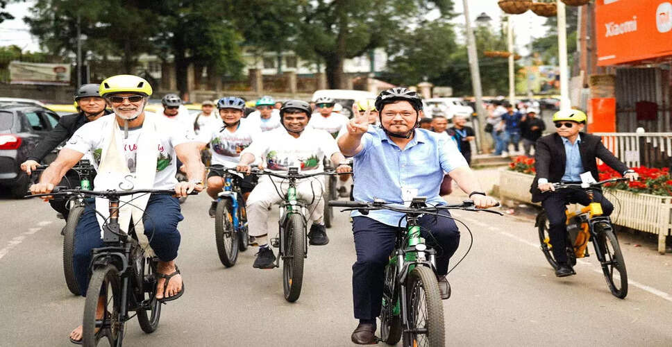 मेघालय में सार्वजनिक साइकिल साझा प्रणाली का शुभारंभ