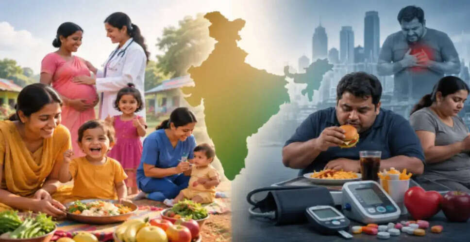 भारत में स्वास्थ्य सुधार: कुपोषण में कमी और जीवनशैली रोगों का बढ़ता खतरा