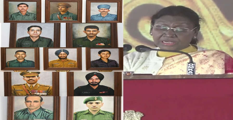 राष्ट्रपति मुर्मू ने विजय दिवस पर परम वीर दीर्घा का उद्घाटन किया