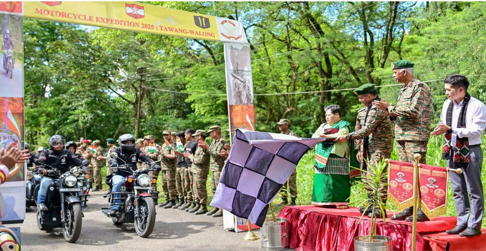 अरुणाचल प्रदेश में शौर्य मोटरसाइकिल रैली का आयोजन