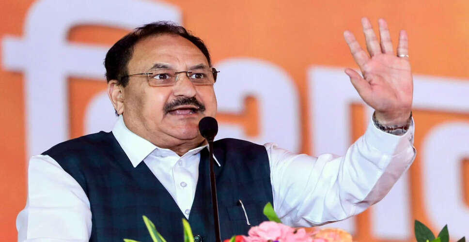 जेपी नड्डा ने राजद पर हमला करते हुए बिहार के विकास की बात की