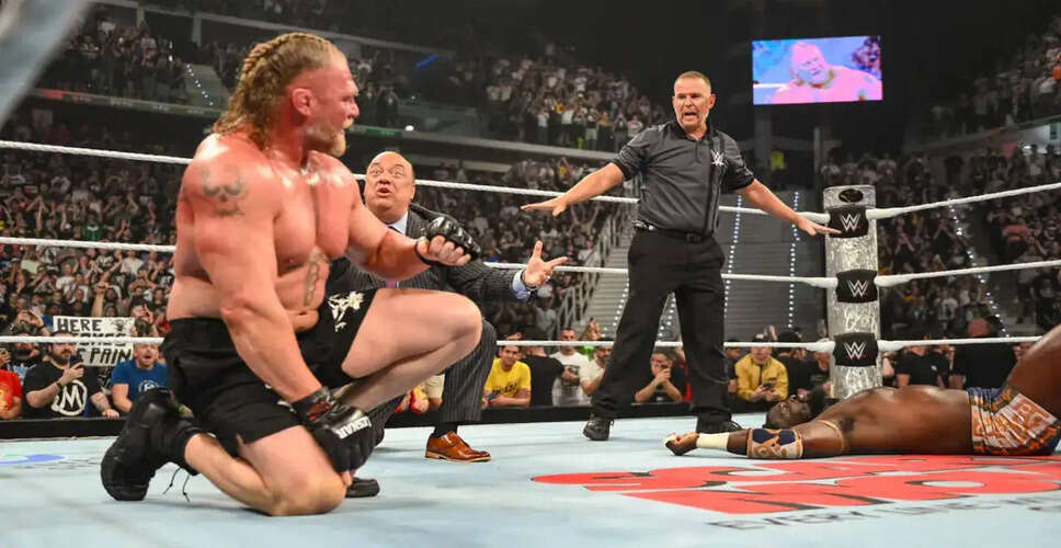 WWE में ब्रॉक लेसनर और ओबा फेमी की प्रतिद्वंद्विता जारी
