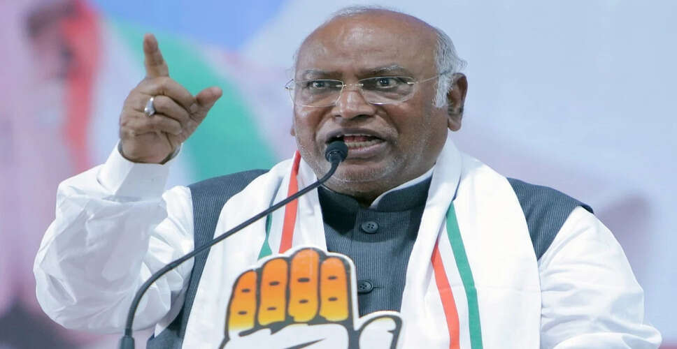 कांग्रेस अध्यक्ष खड़गे का चुनाव आयोग पर गंभीर आरोप