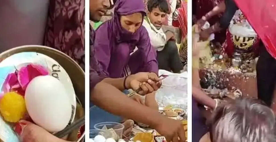 फिरोजाबाद के मंदिर में मन्नत पूरी होने पर अंडा चढ़ाने की अनोखी परंपरा