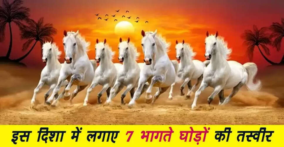 वास्तु शास्त्र में 7 भागते घोड़ों की तस्वीर का महत्व और नियम