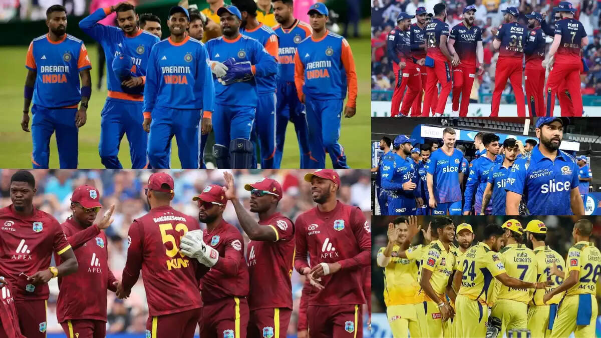 वेस्टइंडीज के खिलाफ 5 टी20 के लिए भारतीय टीम की घोषणा, CSK, RCB और MI के खिलाड़ियों को मिला मौका