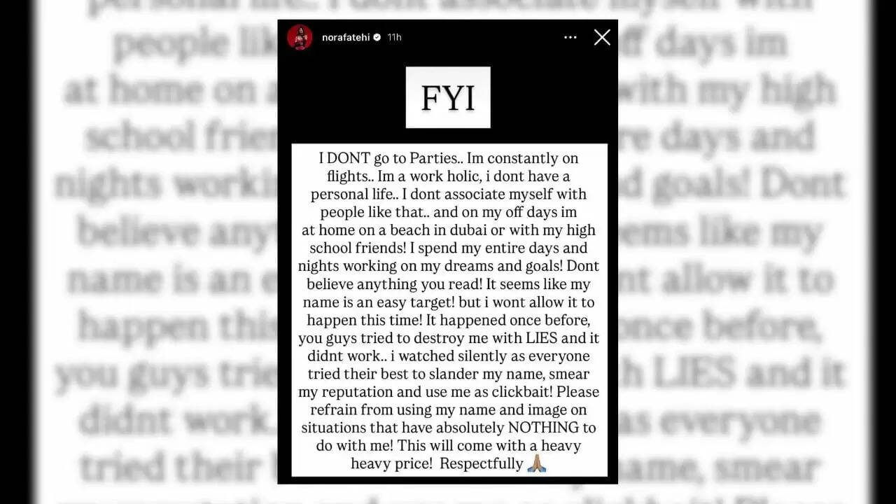 नोरा फतेही ने ड्रग स्कैंडल पर ट्रोलर्स को दिया करारा जवाब