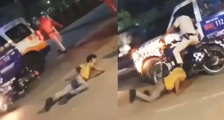 पुलिसवाले को नाग बनकर डराने वाला अनोखा वीडियो वायरल
