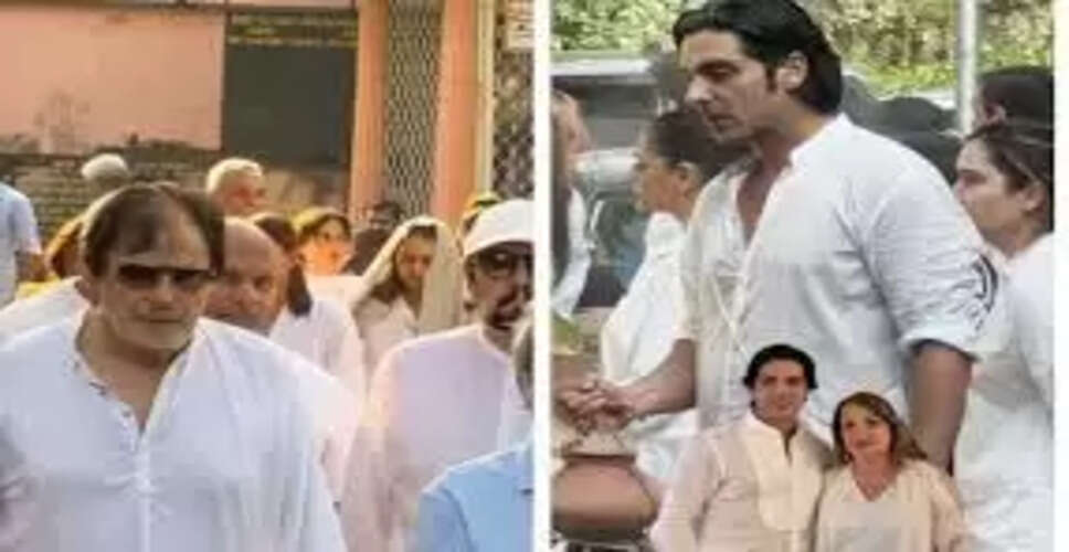 संजय खान की पत्नी ज़रीन खान का निधन: हिंदू रीति-रिवाज से अंतिम संस्कार