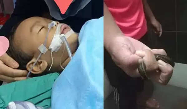 बाढ़ के पानी में खेलना: बच्चे की जान पर बन आई मुसीबत