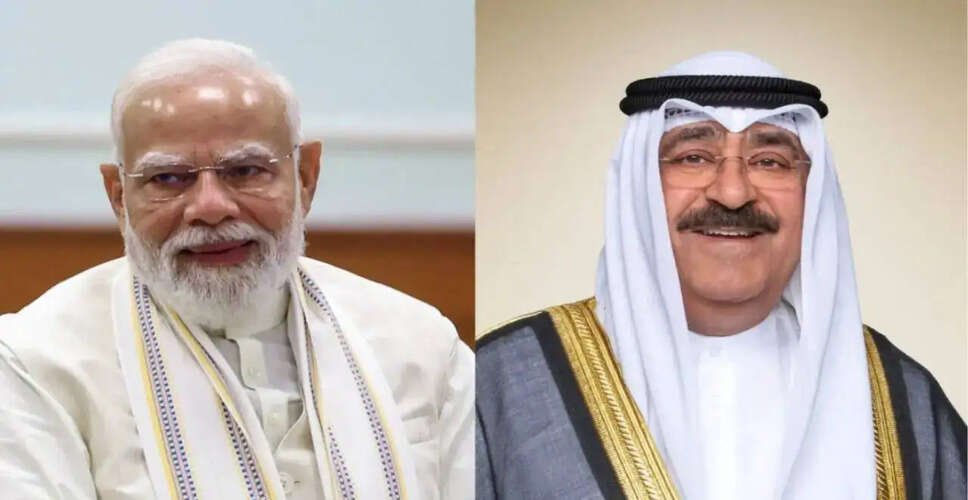 मोदी और कुवैत के अमीर के बीच सुरक्षा स्थिति पर चर्चा