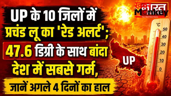 उत्तर प्रदेश में लू का कहर: 10 जिलों में रेड अलर्ट जारी