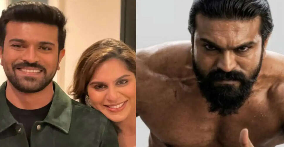 राम चरण की फिल्म 'पेड्डी' की स्क्रीनिंग पर उपासना का जश्न