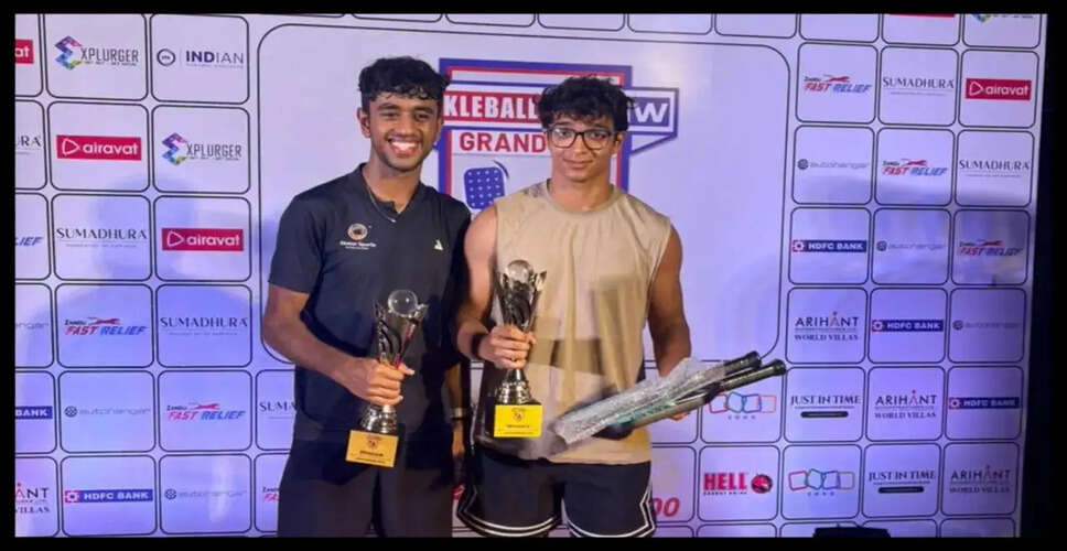 मुंबई में स्टाव्या भसीन और अमोल रामचंदानी ने जीता प्रो पुरुष डबल्स खिताब