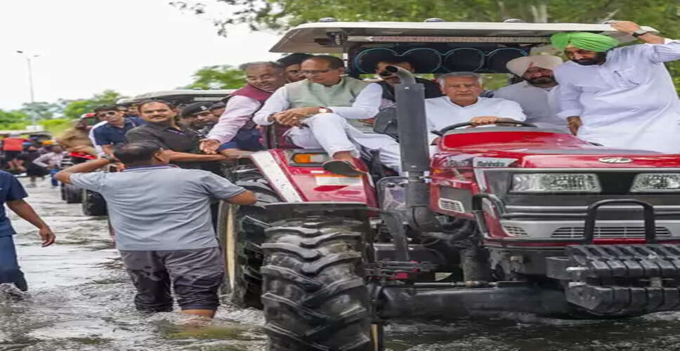 शिवराज सिंह चौहान ने किया पंजाब के बाढ़ प्रभावित इलाकों का दौरा, बोले- नुकसान की भरपाई की जाएगी