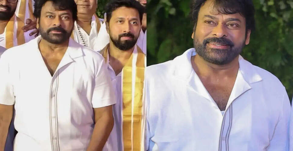 चिरंजीवी की नई फिल्म Mega 158 का भव्य शुभारंभ