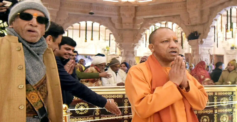 योगी आदित्यनाथ का अयोध्या दौरा: राम मंदिर दान विवाद पर बढ़ती नजरें