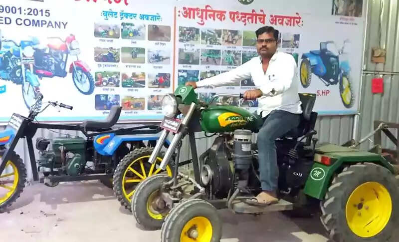 किसान ने बुलेट बाइक को बनाया ट्रैक्टर, जुगाड़ की मिसाल