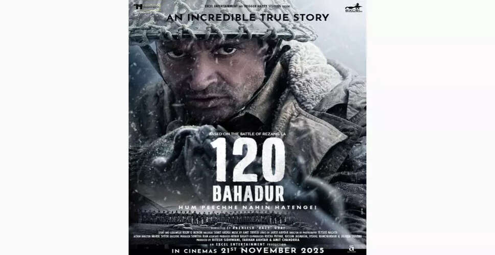 फिल्म '120 बहादुर' का रोमांचक टीज़र जारी, दिखेगा साहस और बलिदान