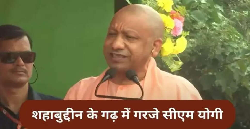 सीवान में चुनावी रैली में गरजे सीएम योगी, शहाबुद्दीन के बेटे पर किया हमला