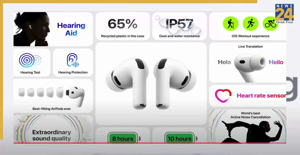 Apple ने लॉन्च किए AirPods Pro 3: नई तकनीक और फीचर्स