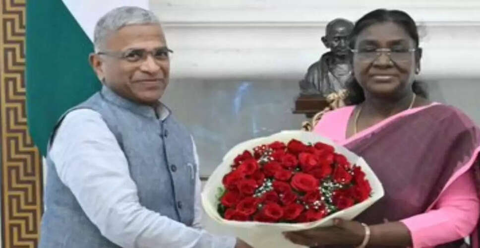 राज्यसभा के उपाध्यक्ष हरिवंश ने राष्ट्रपति मुर्मू से की मुलाकात