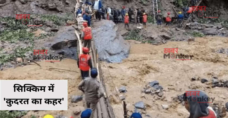 सिक्किम में भूस्खलन से Army Camp प्रभावित, 1500 पर्यटक फंसे