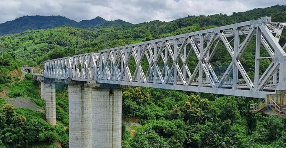 मिजोरम में रेलवे परियोजना का अंतिम सर्वेक्षण इस वर्ष पूरा होने की उम्मीद