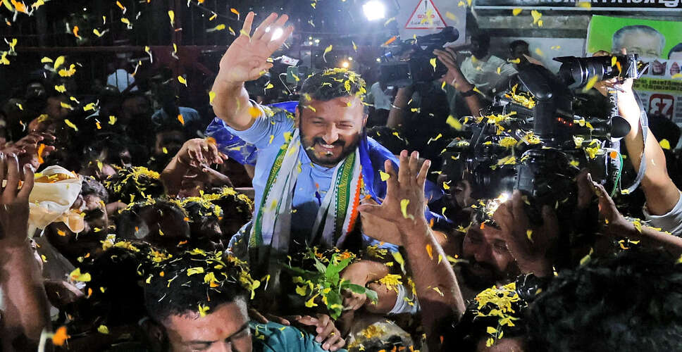 केरल विधायक राहुल ममकूटाथिल को कांग्रेस से निष्कासित किया गया