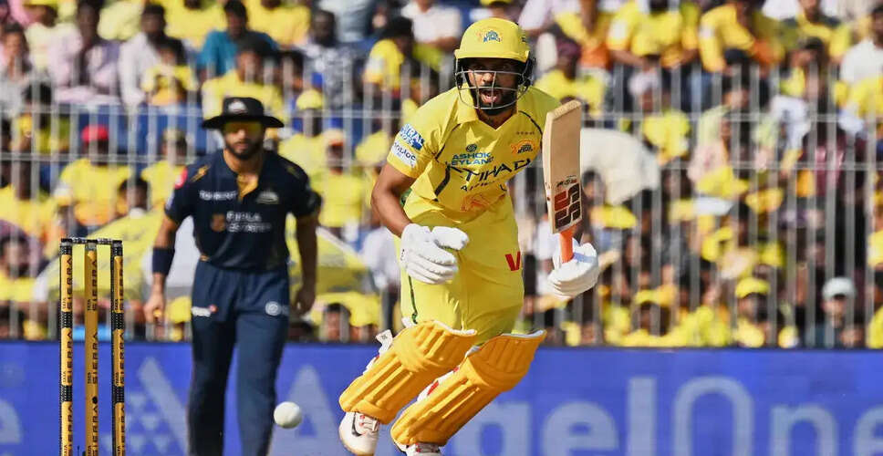 रुतुराज गायकवाड़ की धीमी लेकिन महत्वपूर्ण पारी ने CSK को 158/7 पर पहुँचाया