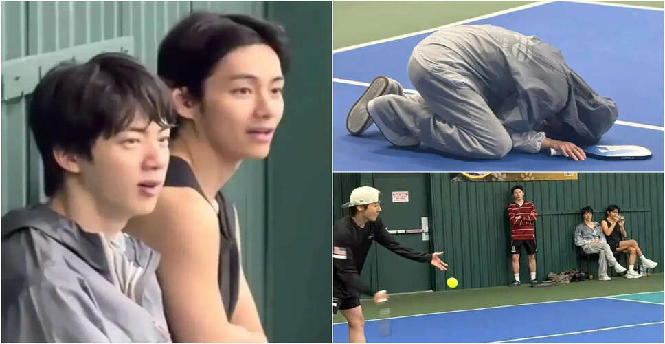 BTS का पिकलबॉल खेलना: फ्लोरिडा में मस्ती भरे पल