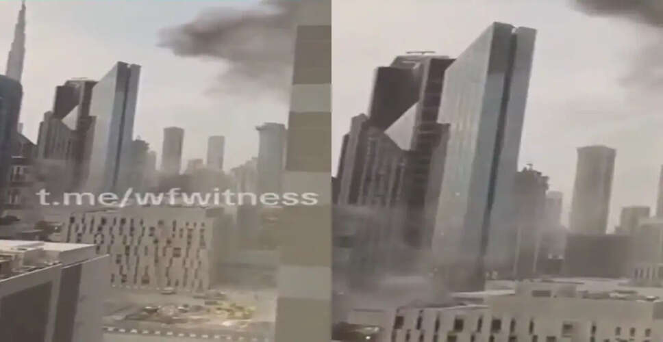 दुबई के वित्तीय क्षेत्र में संदिग्ध ईरानी ड्रोन हमले की घटना