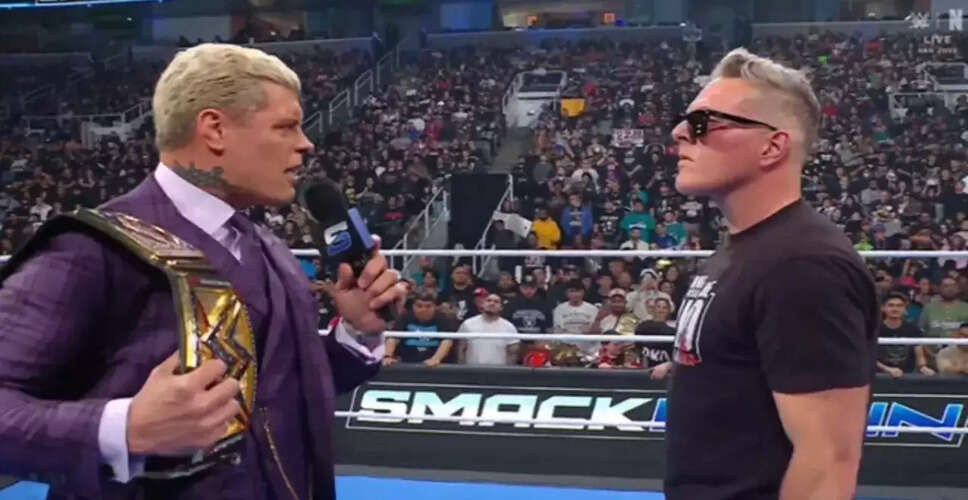 कोडी रोड्स ने पैट मैकएफी को हराकर WWE चैंपियनशिप फिर से जीती