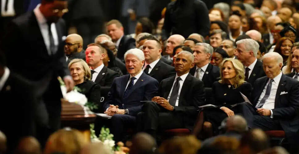 जेस्सी जैक्सन की याद में ओबामा और अन्य पूर्व राष्ट्रपति एकत्रित हुए