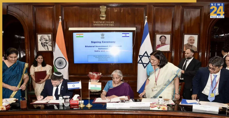 भारत और इज़राइल ने आर्थिक संबंधों को मजबूत करने के लिए निवेश संधि पर हस्ताक्षर किए