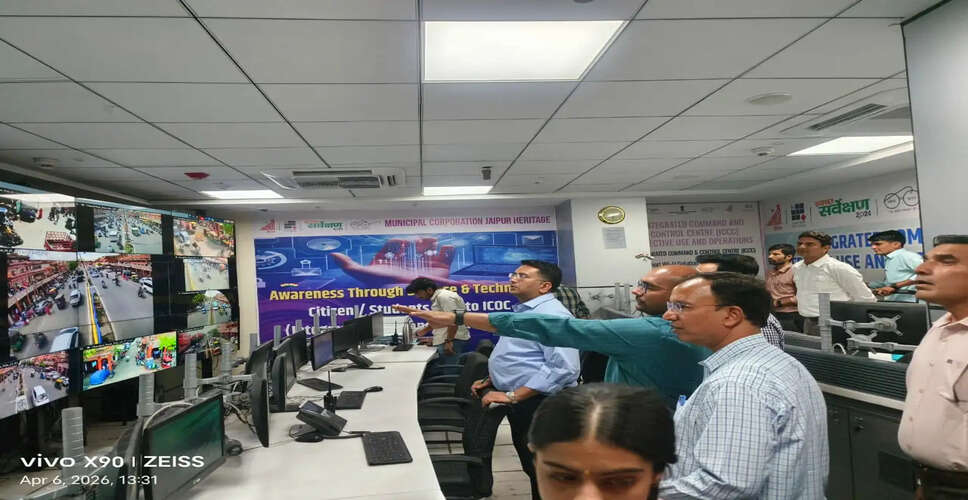 जयपुर नगर निगम के नए आयुक्त का औचक निरीक्षण
