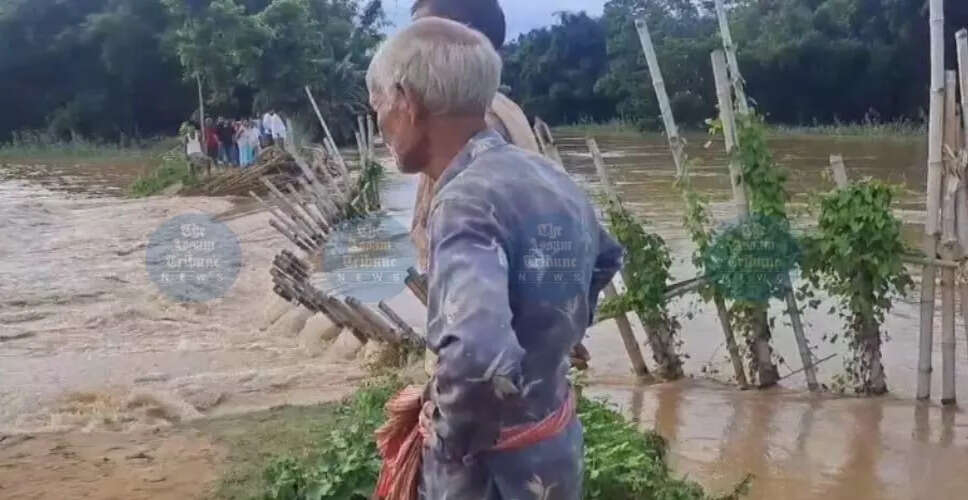 जोरहाट में बाढ़ का दूसरा दौर, स्थानीय निवासियों में चिंता