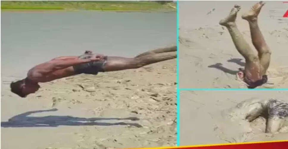 सोशल मीडिया पर वायरल वीडियो में युवक की जान जोखिम में