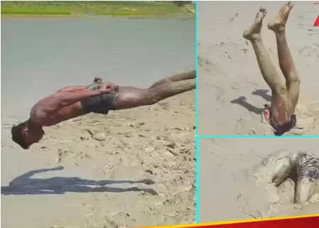 सोशल मीडिया पर वायरल वीडियो में युवक की जान जोखिम में